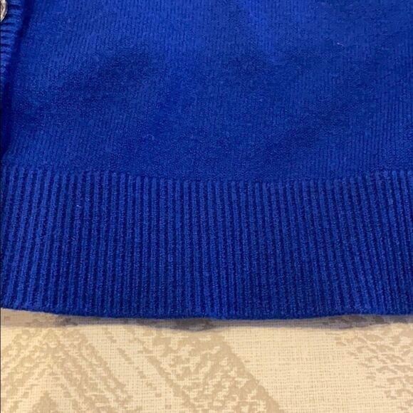 Milly Minis Royal Blue Cardigan Cut-Out Sweater - Picture 5 of 6